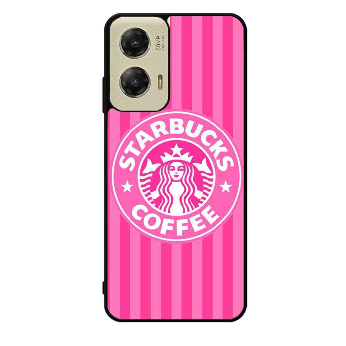 Starbucks Pink Stripes X5719 Motorola Moto G Stylus 5G 2024 Case
