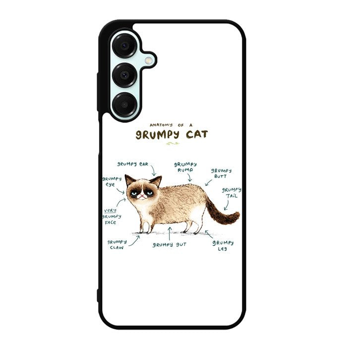 Anatomy Of A Grumpy Kitty X5744 Samsung Galaxy A35 5G Case