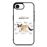Anatomy Of A Grumpy Kitty X5744 iPhone 16e Case