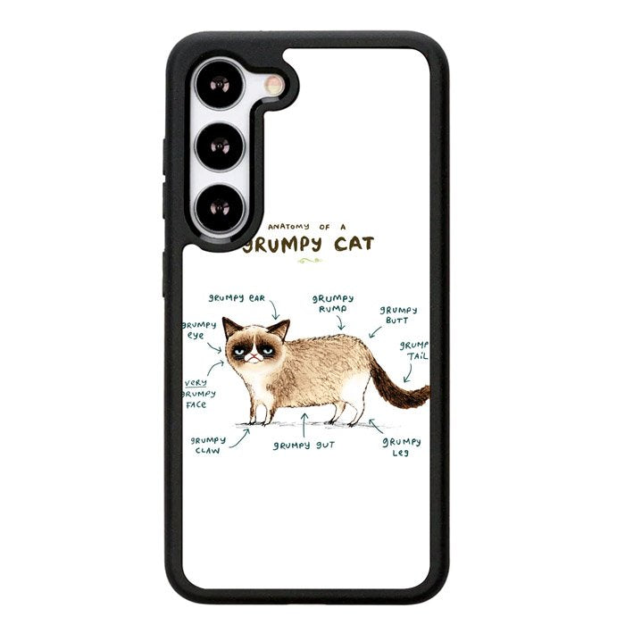 Anatomy Of A Grumpy Kitty X5744 Samsung Galaxy S24 Plus 5G , Samsung Galaxy S24+ 5G Case