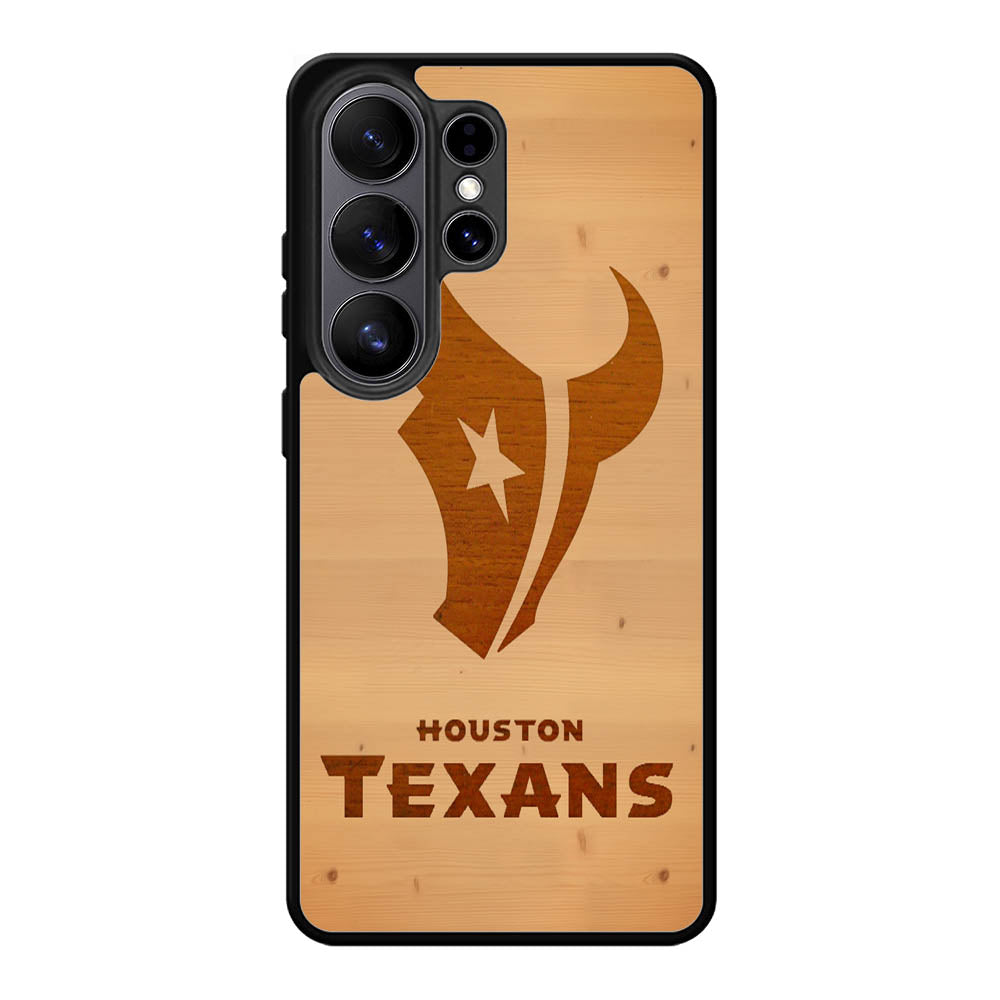 houston texans wood X5738 Samsung Galaxy S26 Ultra Case