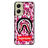 Shark Face Pink Camo Case Motorola Moto G Stylus 2024 5G BC0550