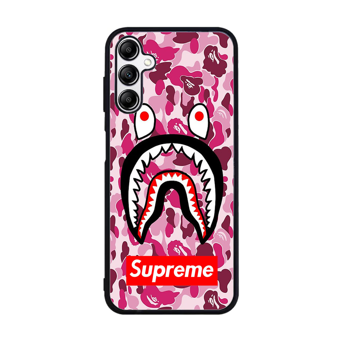 Shark Face Pink Camo Case Samsung Galaxy A15 BC0550