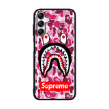 Shark Face Pink Camo Case Samsung Galaxy A15 BC0550