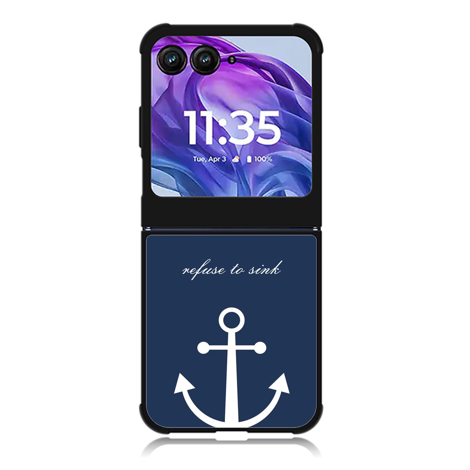 blue anchor Motorola Moto Razr 2024 , Moto Razr 50 Case FE0588