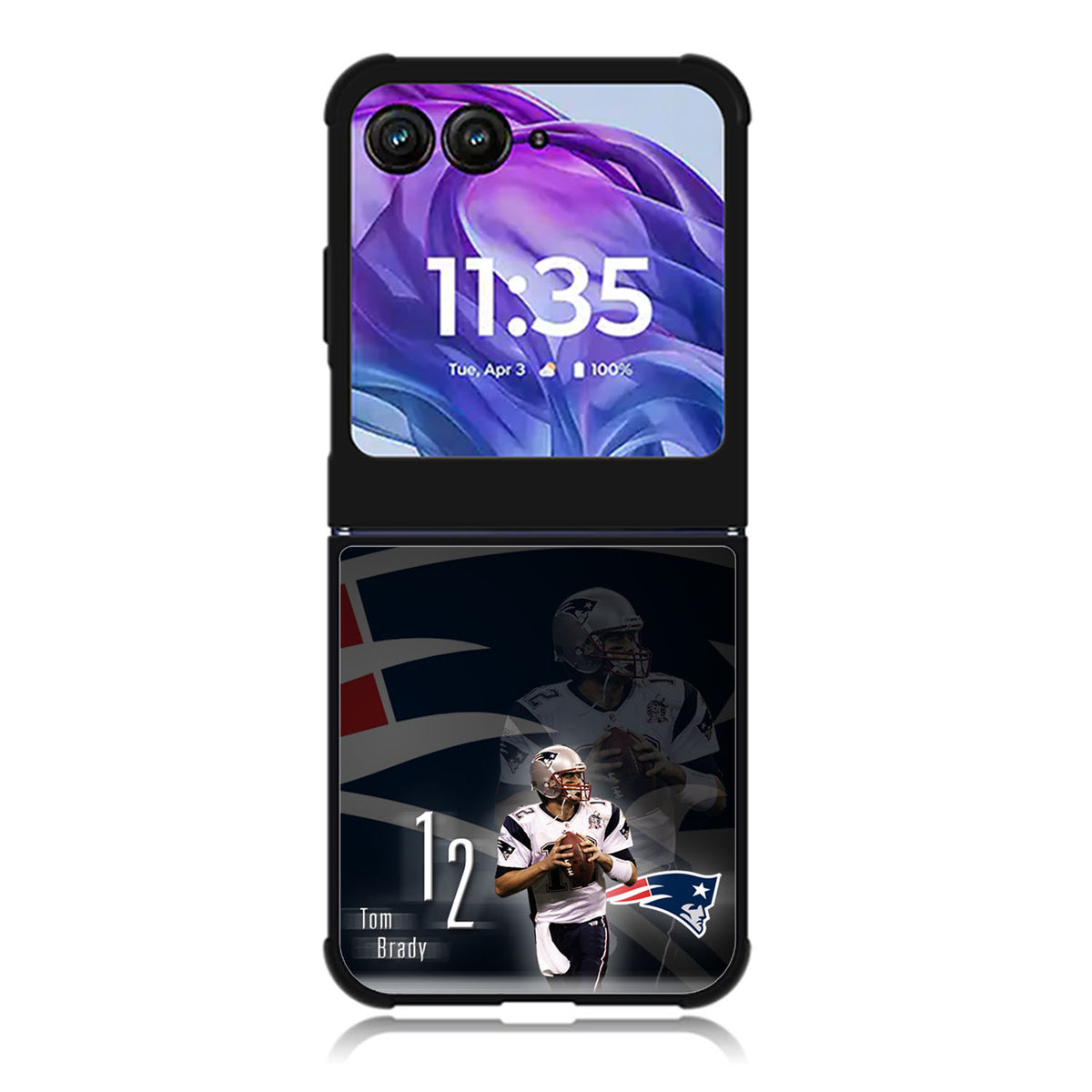 Tom Brady New England Patriots Motorola Moto Razr Plus 2025/2024 Case, Moto Razr 50 Ultra 5G BC0576