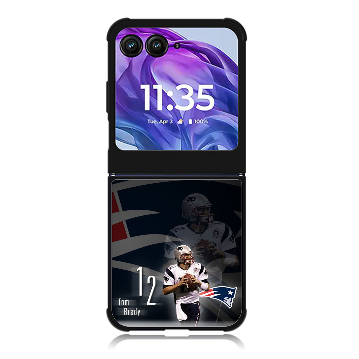Tom Brady New England Patriots Motorola Moto Razr 2024 , Moto Razr 50 Case FE0576