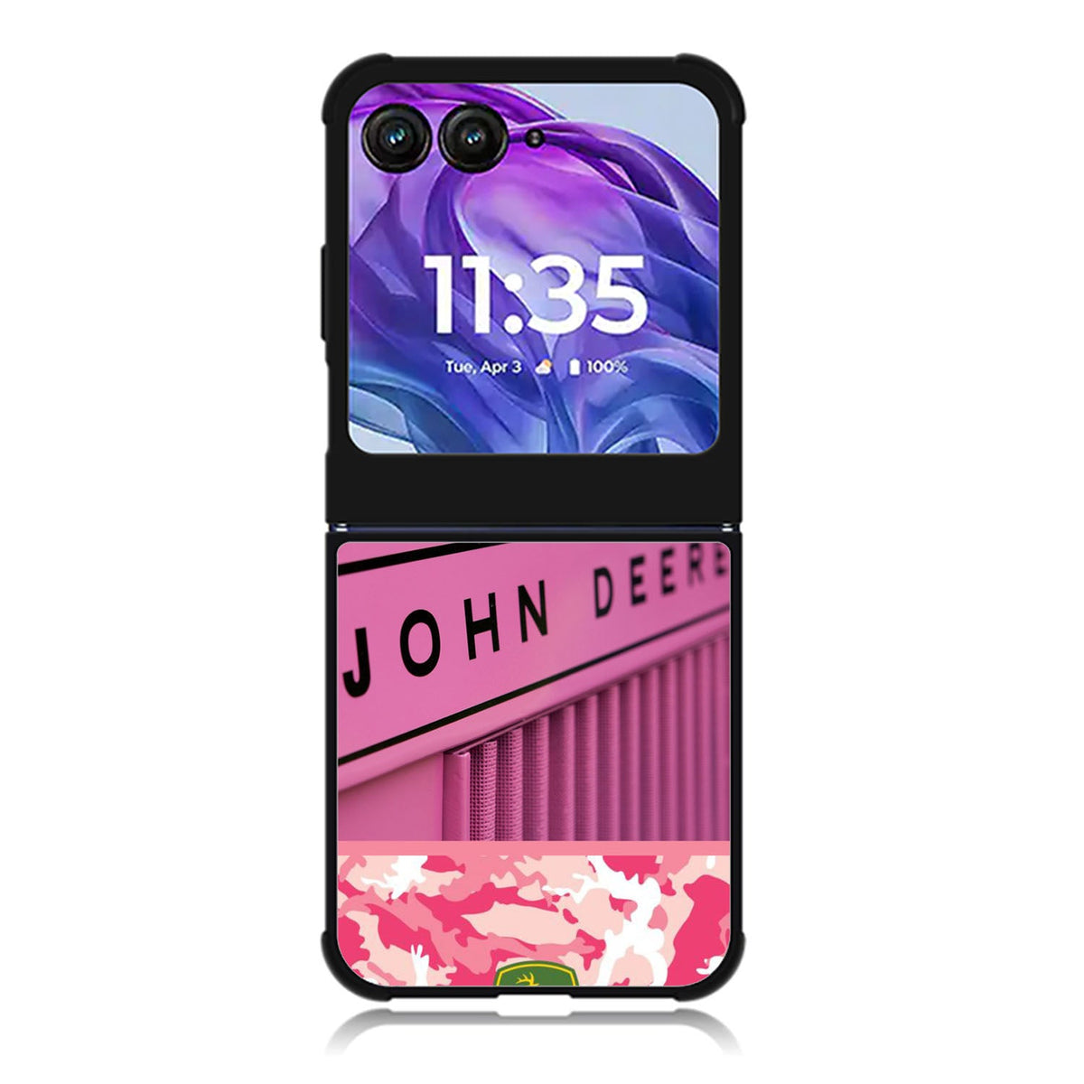 john deere pink Motorola Moto Razr 2024 , Moto Razr 50 Case FE0622