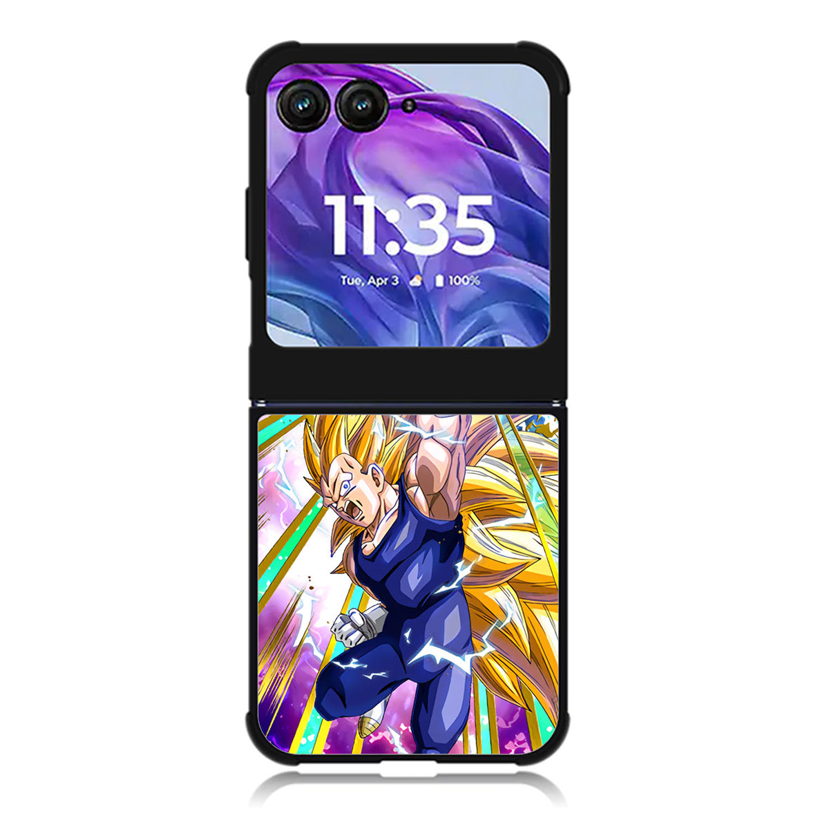 dbz dragonballz vegeta Motorola Moto Razr Plus 2025/2024 Case, Moto Razr 50 Ultra 5G BC0686