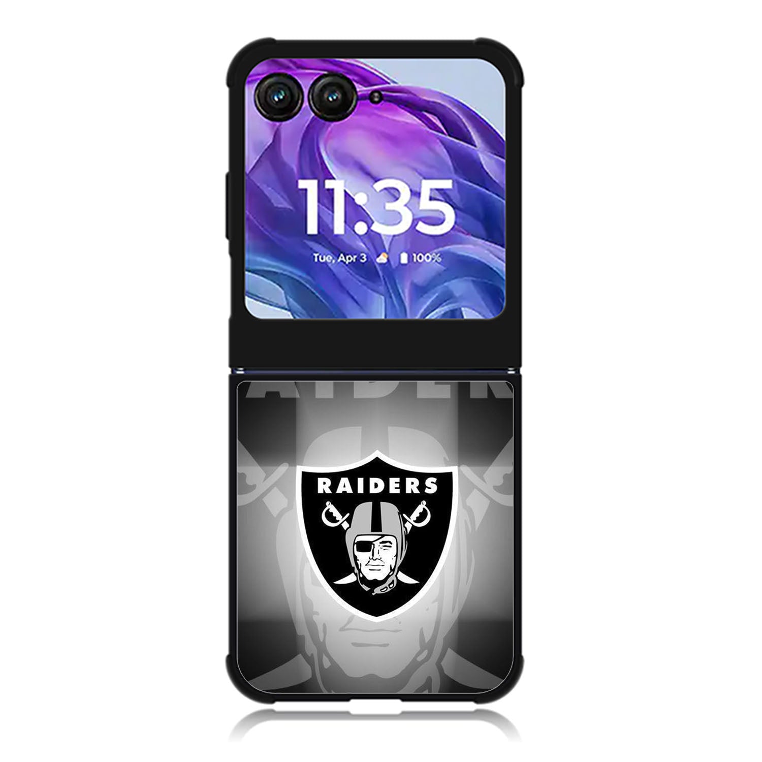 Oakland Raiders NFL Motorola Moto Razr Plus 2025/2024 Case, Moto Razr 50 Ultra 5G BC0700