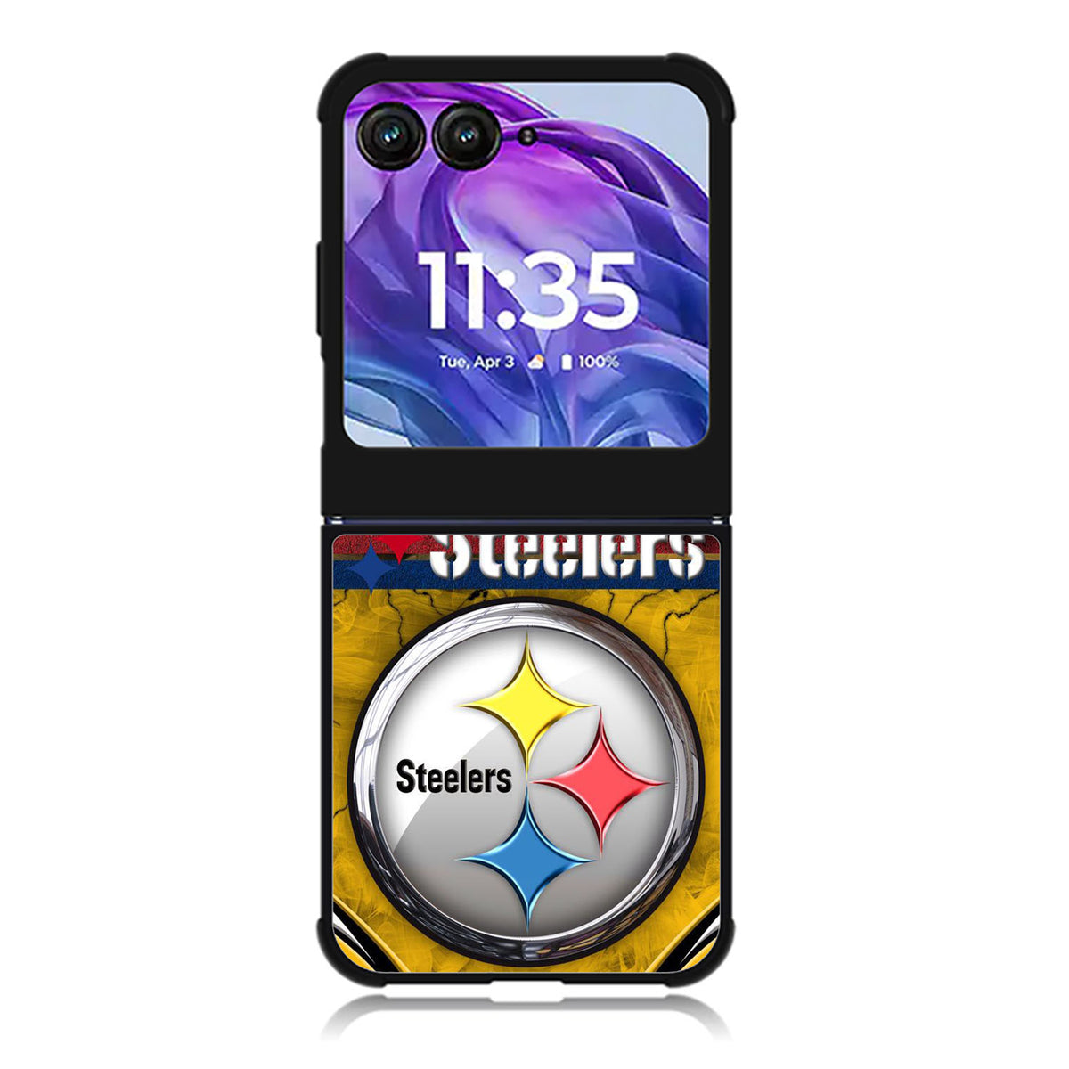 Pittsburgh Steelers Motorola Moto Razr Plus 2025/2024 Case, Moto Razr 50 Ultra 5G BC0680