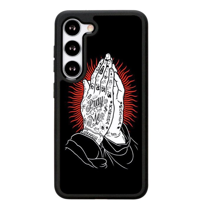 rebel 8 praying hands X6189 Samsung Galaxy S25 5G Case