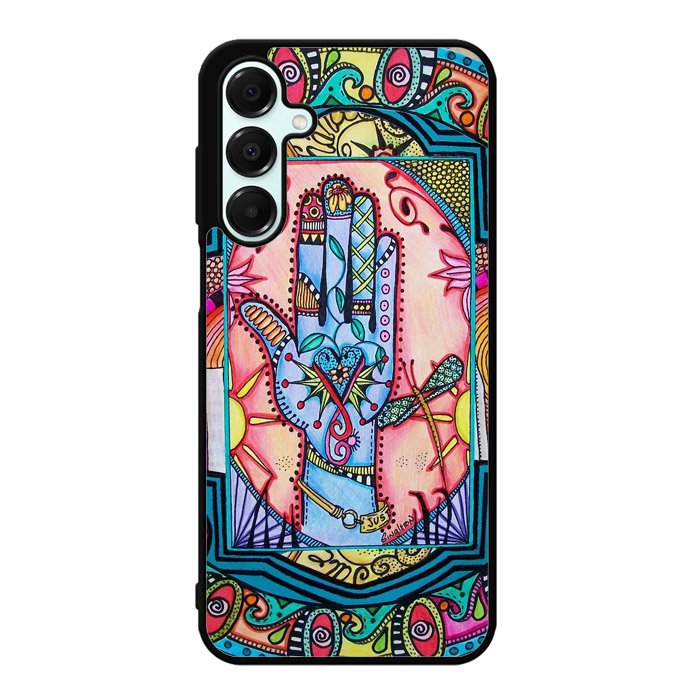 Hand Mandala Singleton Hippie X0147 Samsung Galaxy A36 5G Case
