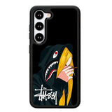 stussy Wallpaper shark X6168 Samsung Galaxy S25 5G Case