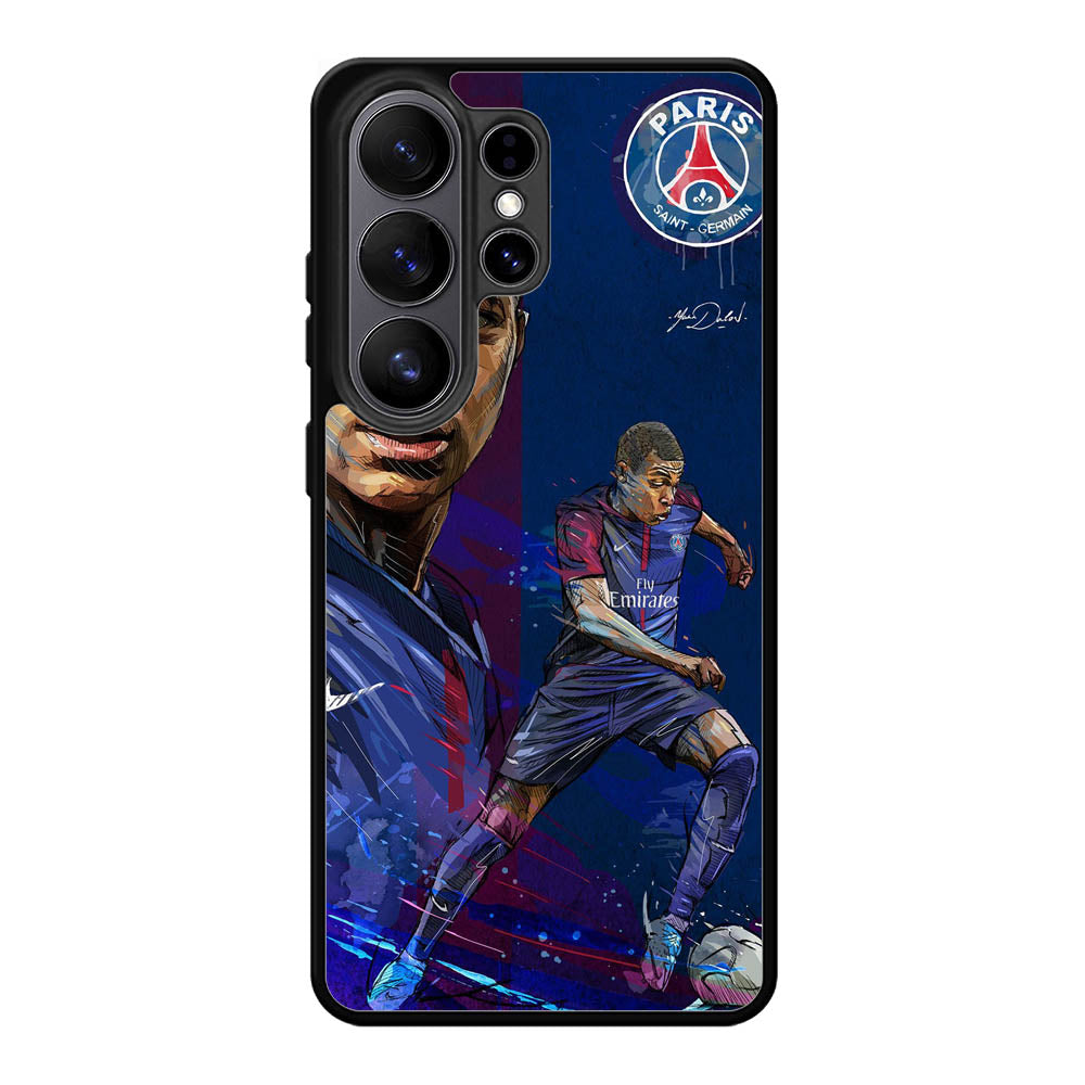 painting of Kylian Mbappé X7053 Samsung Galaxy S26 Ultra Case