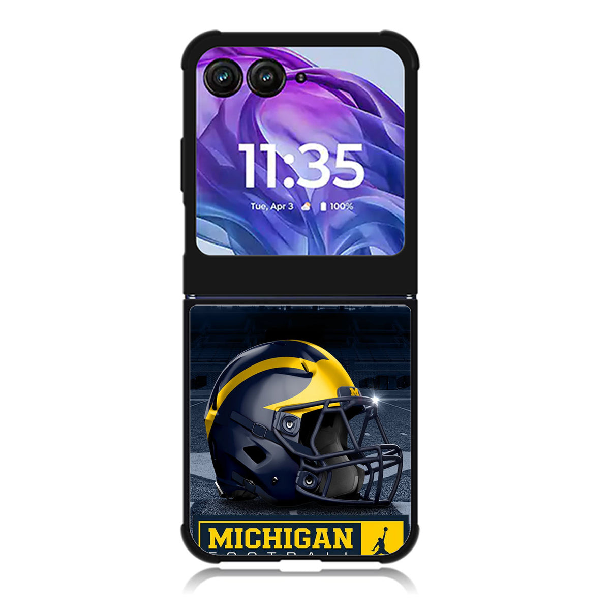 michigan wolverines helmet Motorola Moto Razr Plus 2025/2024 Case, Moto Razr 50 Ultra 5G BC0760