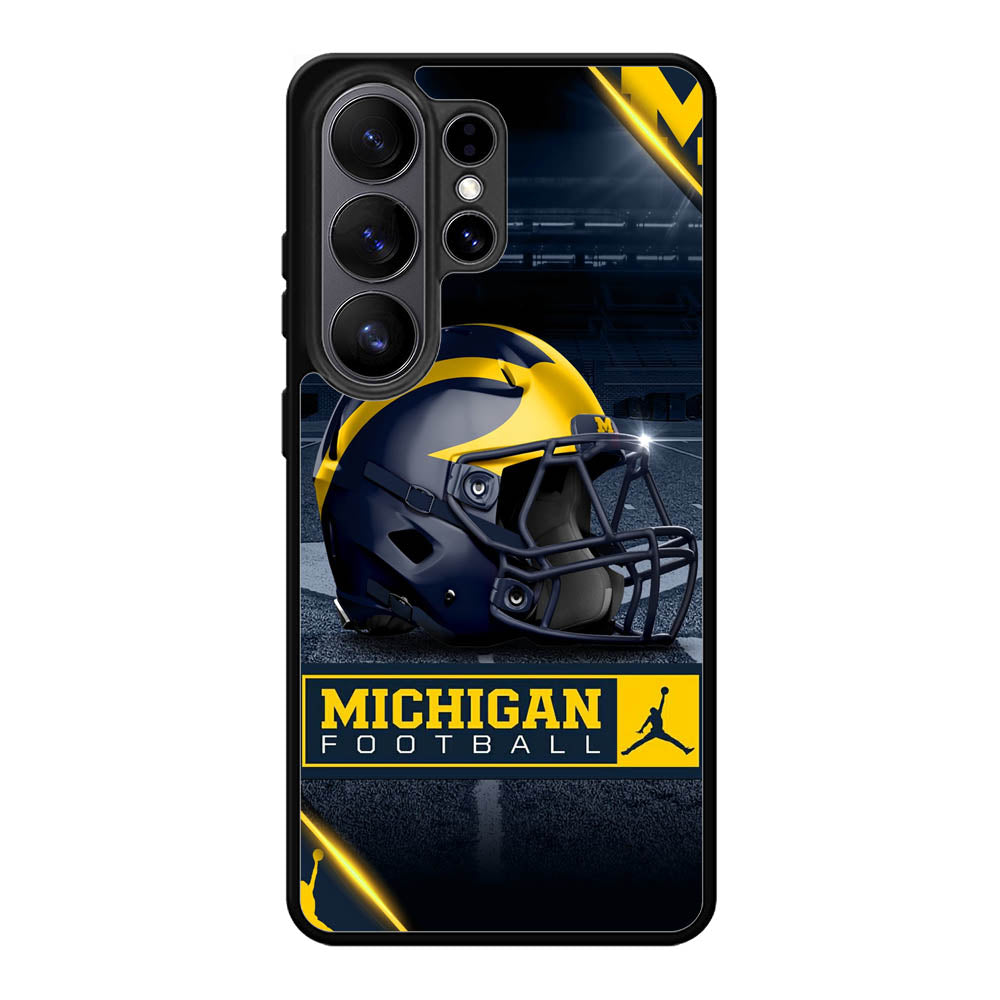 michigan wolverines helmet Samsung Galaxy S26 Plus Case