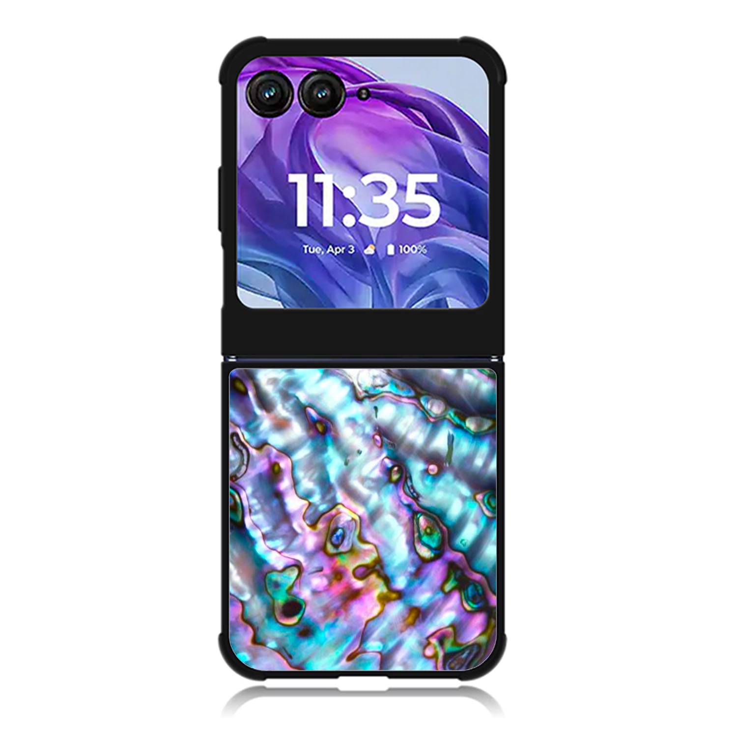 Abalone Texture Motorola Moto Razr Plus 2025/2024 Case, Moto Razr 50 Ultra 5G BC0937