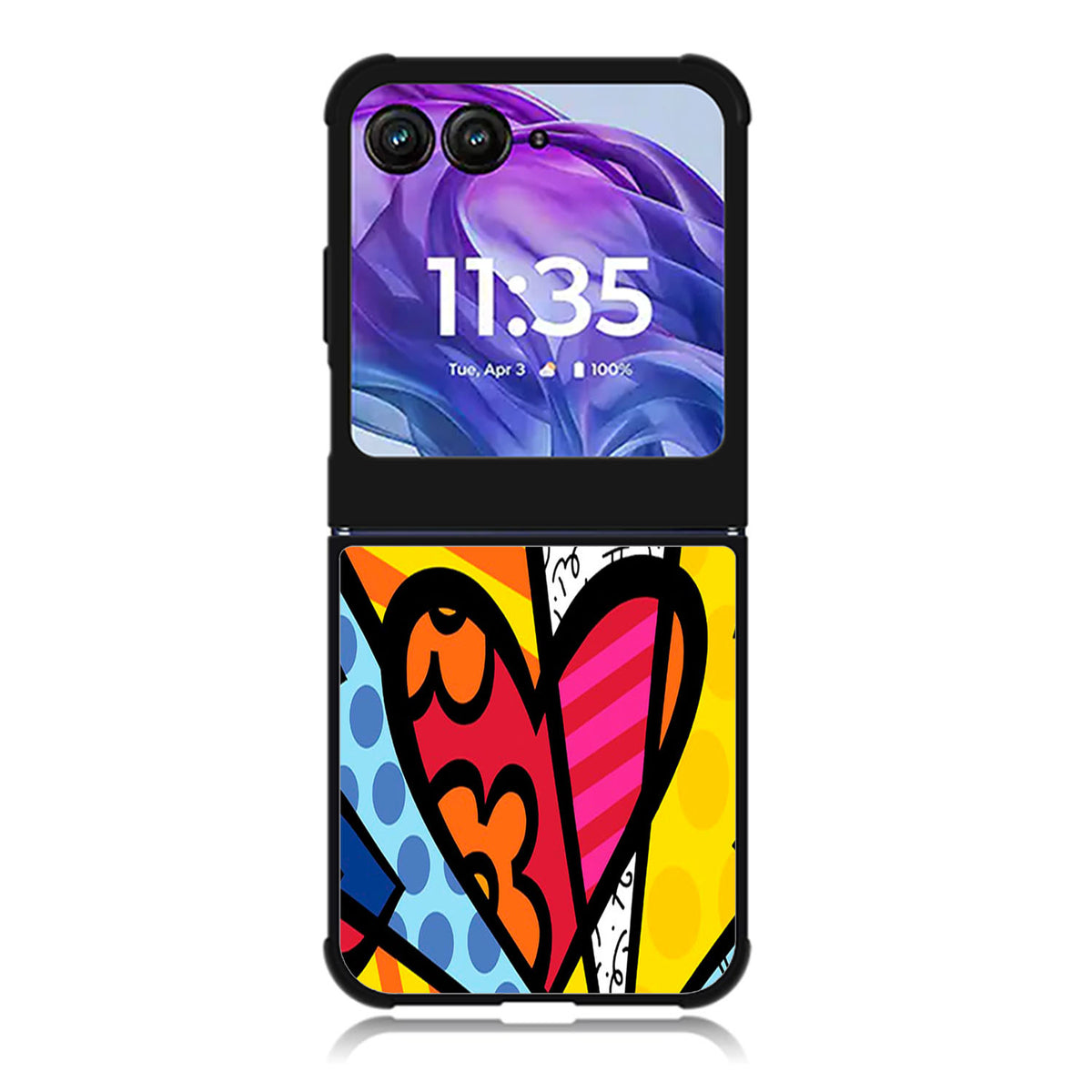 romero britto pop Motorola Moto Razr Plus 2025/2024 Case, Moto Razr 50 Ultra 5G BC0851