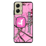 John Deere Pink Camo Case Motorola Moto G Stylus 2024 5G BC0844