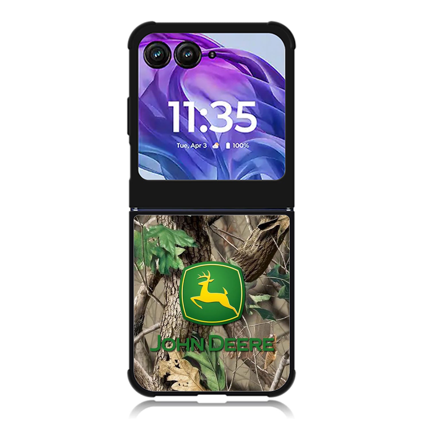John Deere Camo Logo Motorola Moto Razr Plus 2025/2024 Case, Moto Razr 50 Ultra 5G BC0843