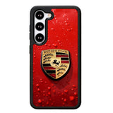 Porsche Logo Red X8906 Samsung Galaxy S24 Plus 5G , Samsung Galaxy S24+ 5G Case