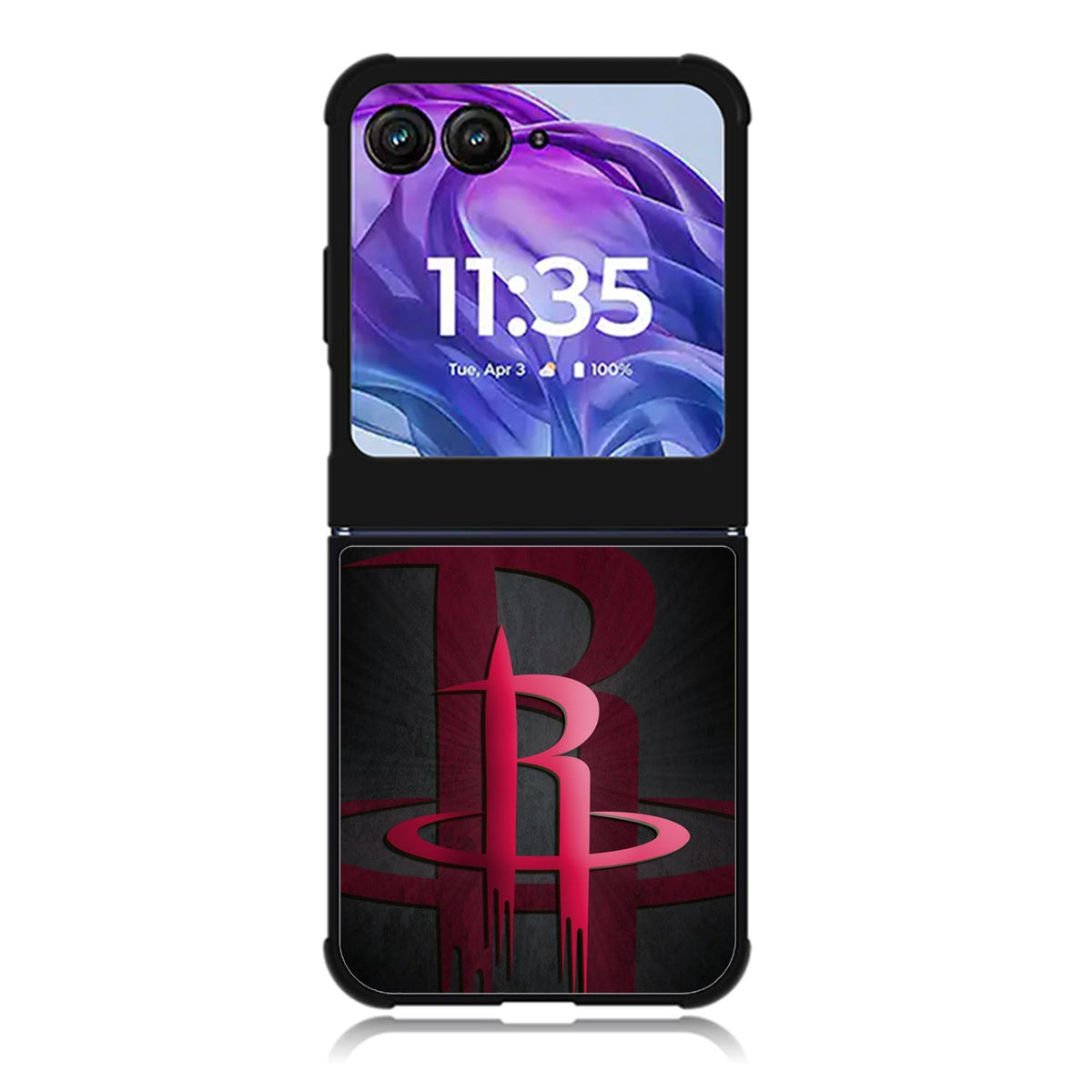 Black Houston Rockets Motorola Moto Razr 2024 , Moto Razr 50 Case FE0877