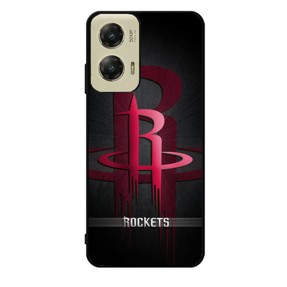 Black Houston Rockets Case Motorola Moto G Stylus 2024 5G BC0877