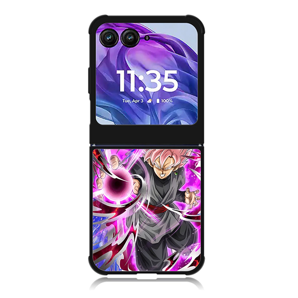 Rose Stained Super Saiyan Goku Motorola Moto Razr 2024 , Moto Razr 50 Case FE0914