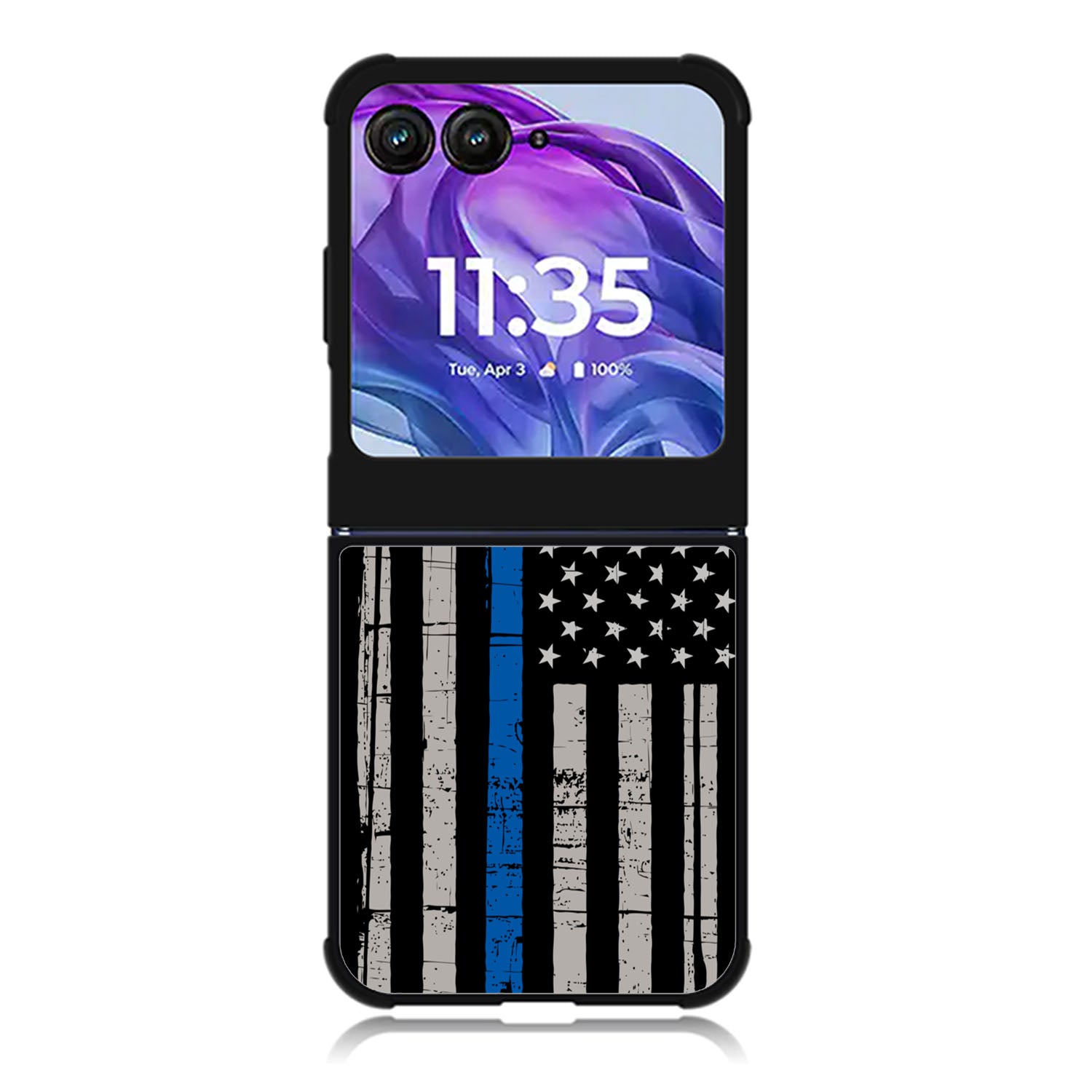 thin blue line flag Motorola Moto Razr 2024 , Moto Razr 50 Case FE0916