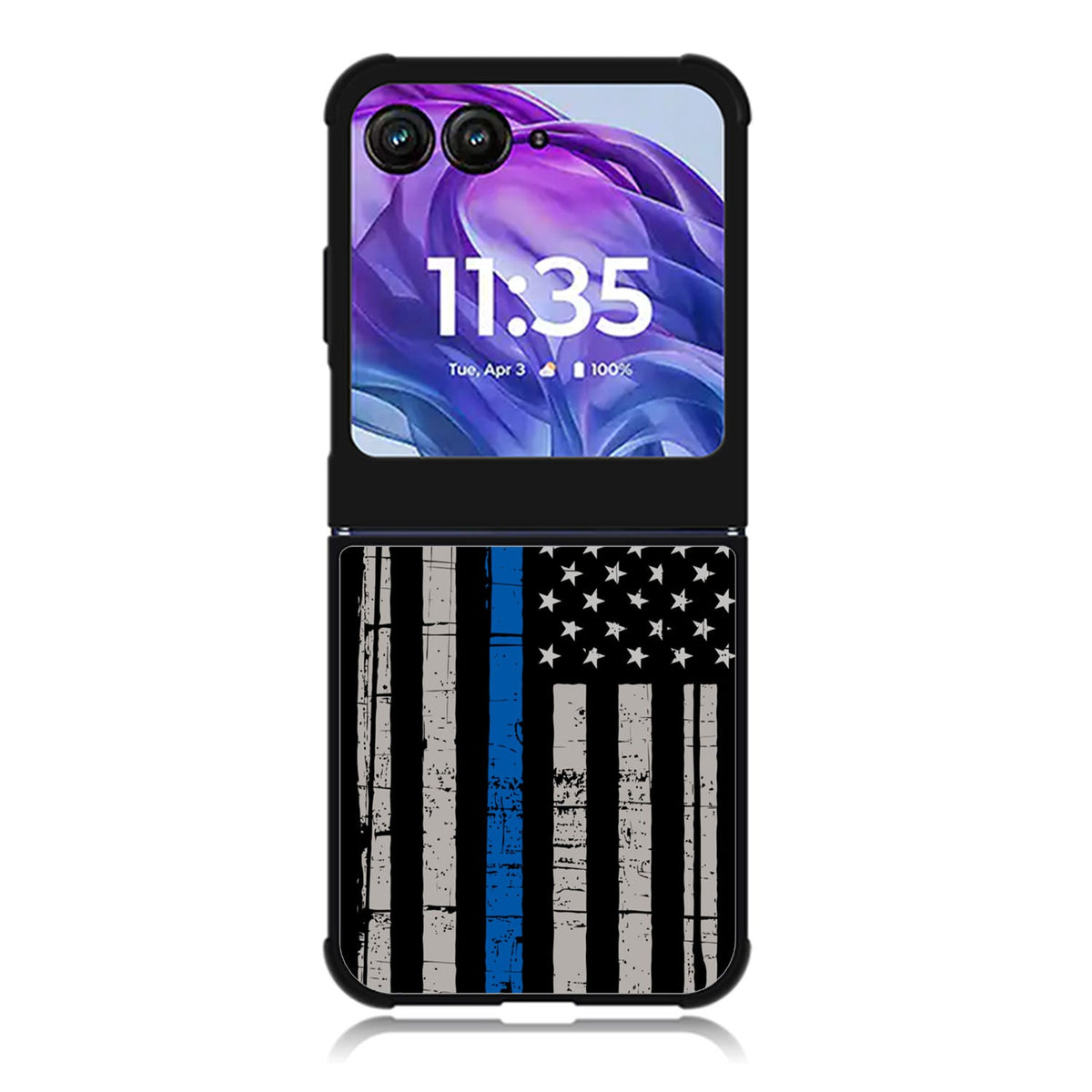 thin blue line flag Motorola Moto Razr 2024 , Moto Razr 50 Case FE0916