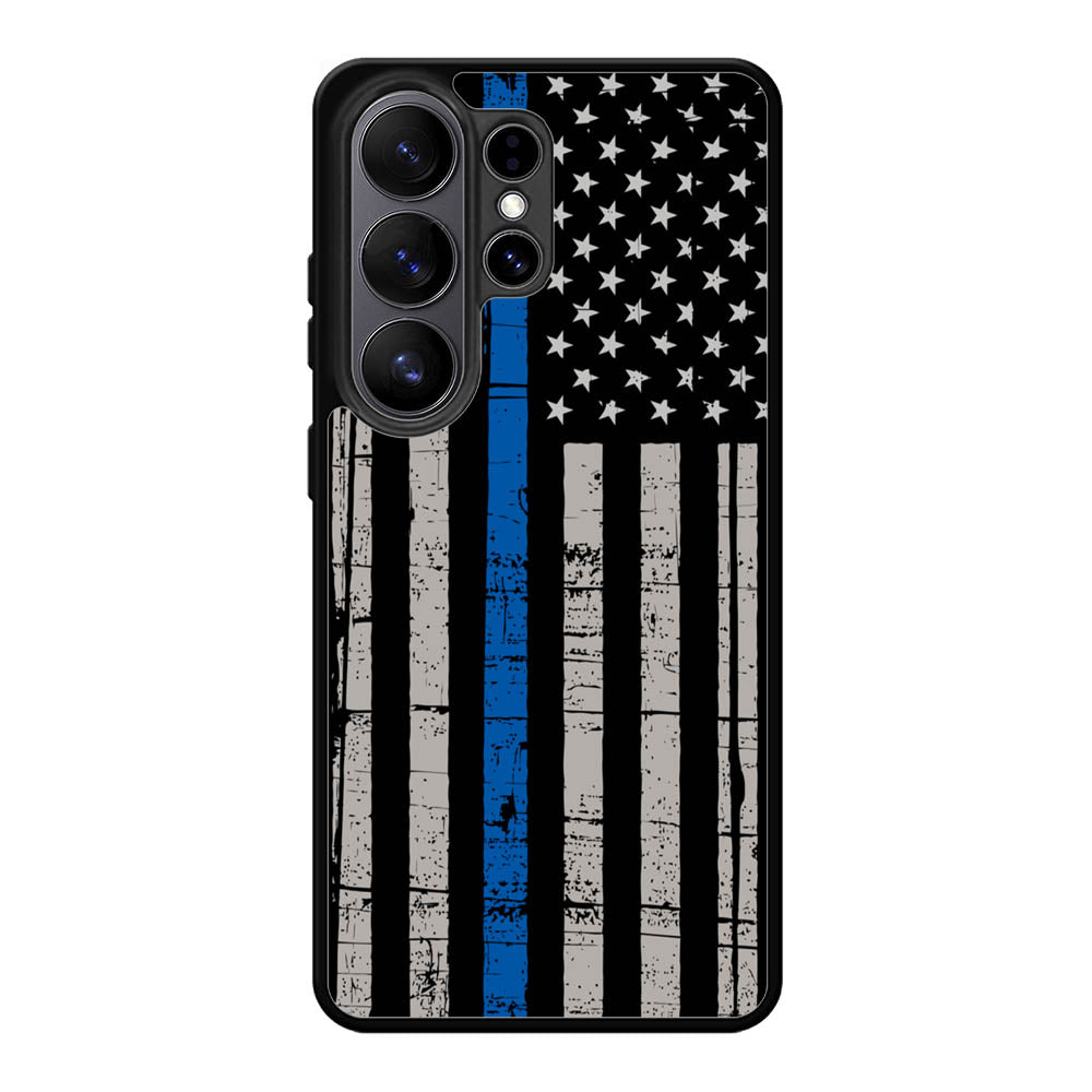 thin blue line flag X9119 Samsung Galaxy S26 Ultra Case