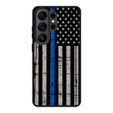 thin blue line flag X9119 Samsung Galaxy S26 Ultra Case