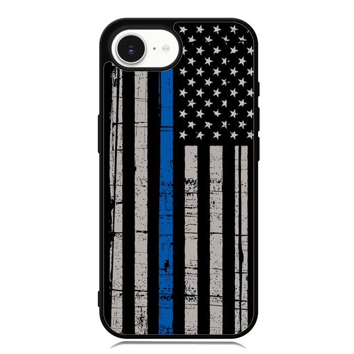 thin blue line flag X9119 iPhone 16e Case