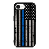 thin blue line flag X9119 iPhone 16e Case