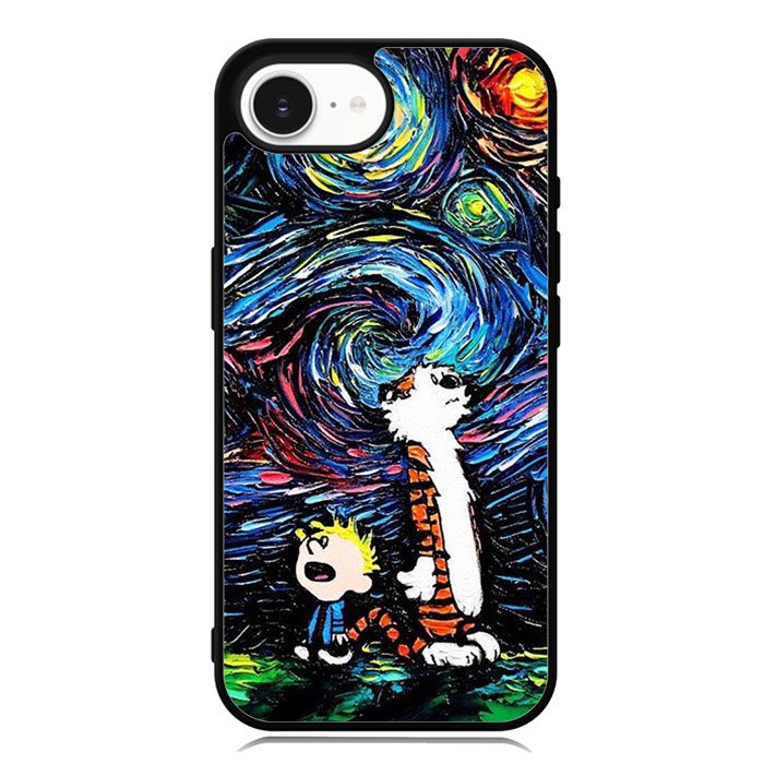 Calvin and Hobbes Art Starry Night X9177 iPhone 16e Case
