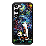 Calvin and Hobbes Art Starry Night X9177 Samsung Galaxy S25 5G Case