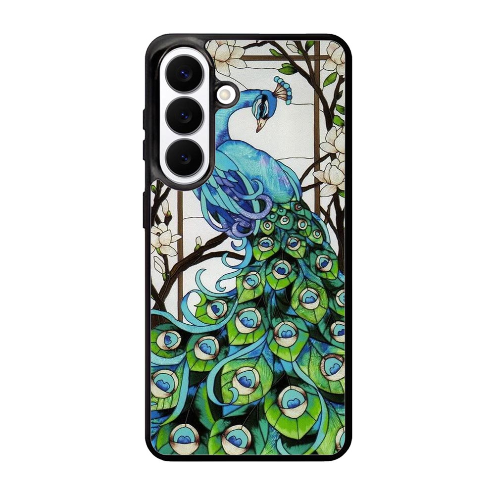 peacock stained glass X9167 Samsung Galaxy S26 Case