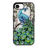 peacock stained glass X9167 iPhone 16e Case