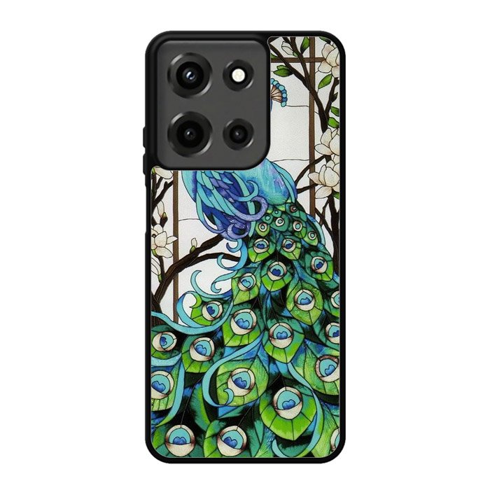 peacock stained glass X9167 Motorola Moto G 5G 2025 Case