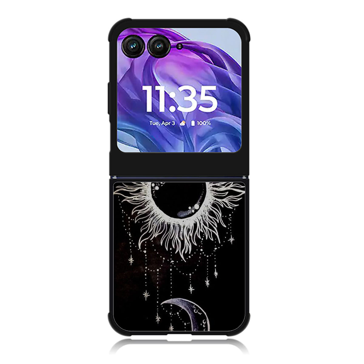 yin yang sun and moon Motorola Moto Razr Plus 2025/2024 Case, Moto Razr 50 Ultra 5G BC0917
