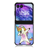 Dabbing Unicorn Rainbow Motorola Moto Razr 2024 , Moto Razr 50 Case FE0939