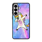 Dabbing Unicorn Rainbow X9358 Samsung Galaxy S26 Plus Case