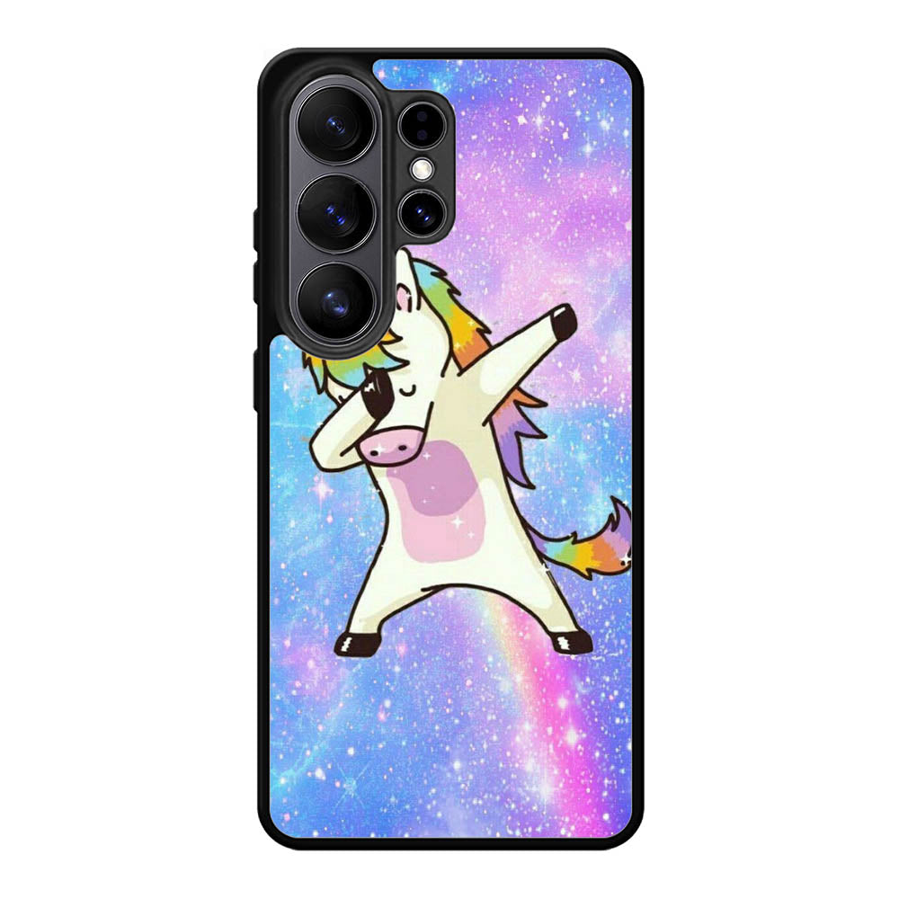 Dabbing Unicorn Rainbow X9358 Samsung Galaxy S26 Ultra Case