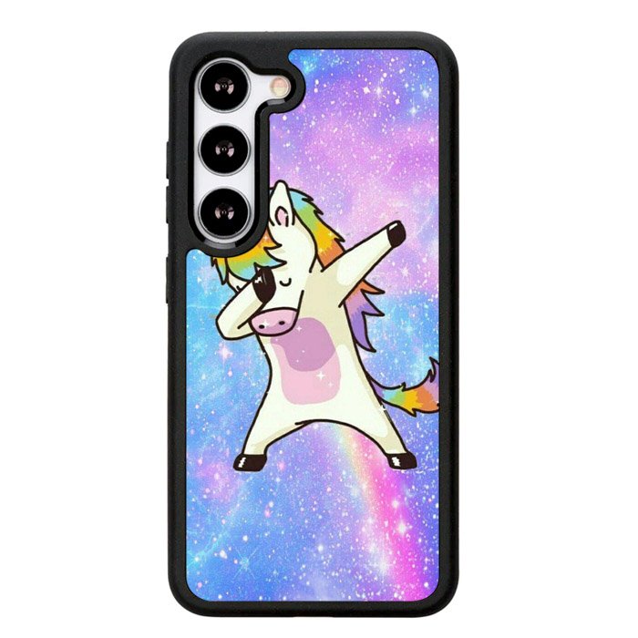 Dabbing Unicorn Rainbow X9358 Samsung Galaxy S25 Plus 5G , Samsung Galaxy S25+ 5G Case