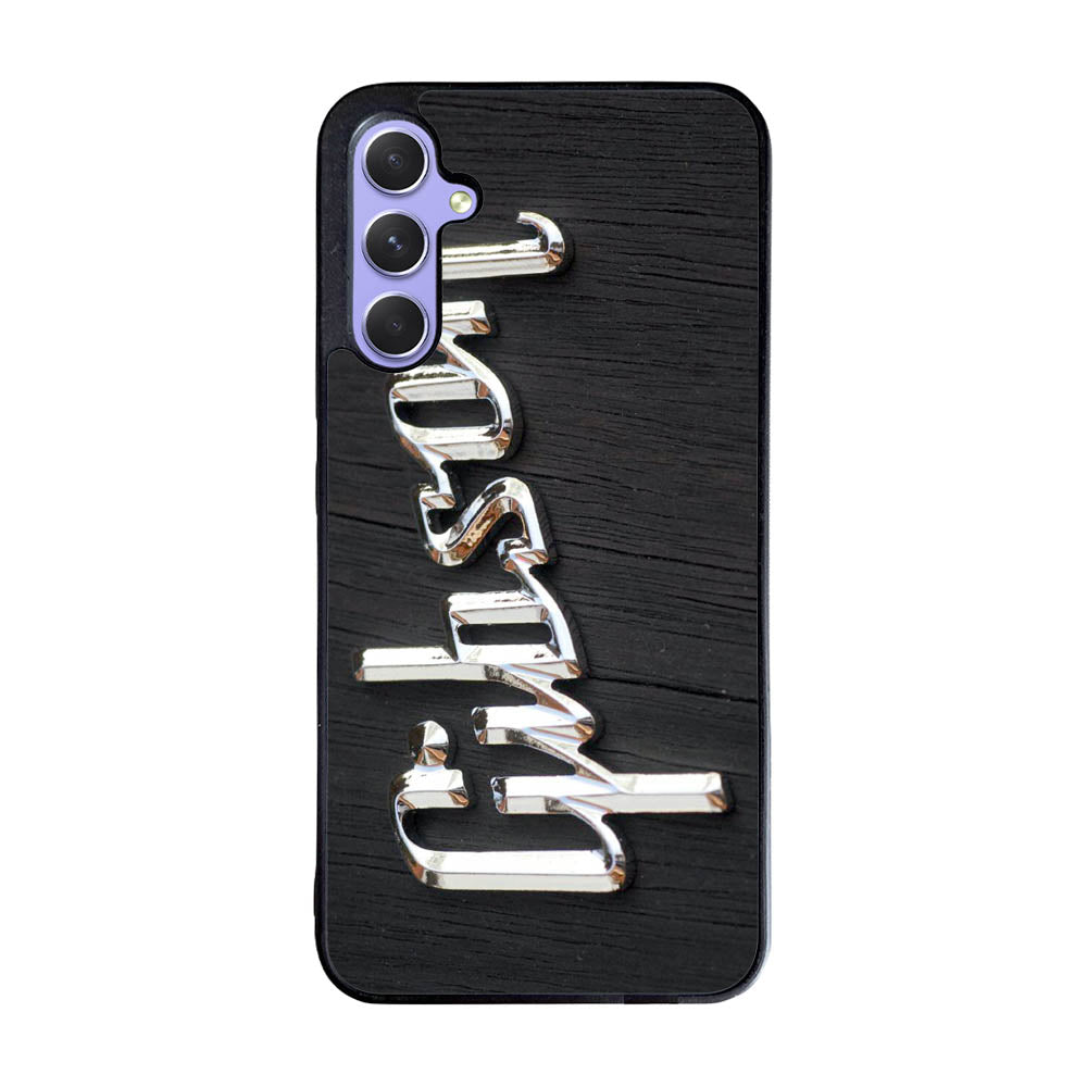 Gibson Raised logo Chrome Case Samsung Galaxy A35 5G BC0962
