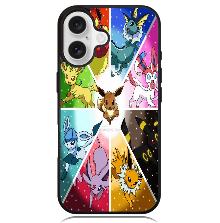 Pokemon Eevee Collage B0052 LG Google Nexus 5 Case - Plastic / Black Case iPhone 16 BC1960