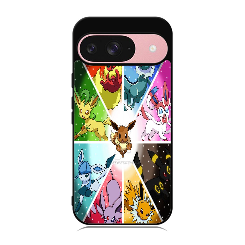 Pokemon Eevee Collage B0052 LG Google Nexus 5 Case - Plastic / Black Case Google Pixel 9 BC1960