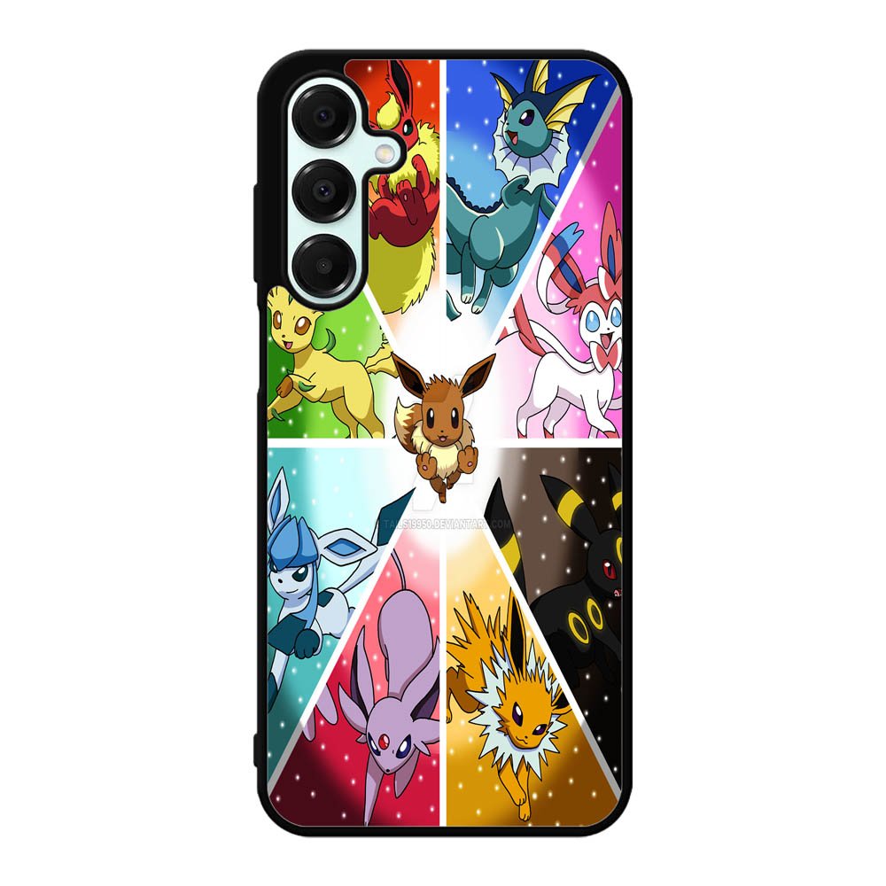 Pokemon Eevee Collage B0052 LG Google Nexus 5 Case - Plastic / Black Samsung Galaxy A16 Case BC1960