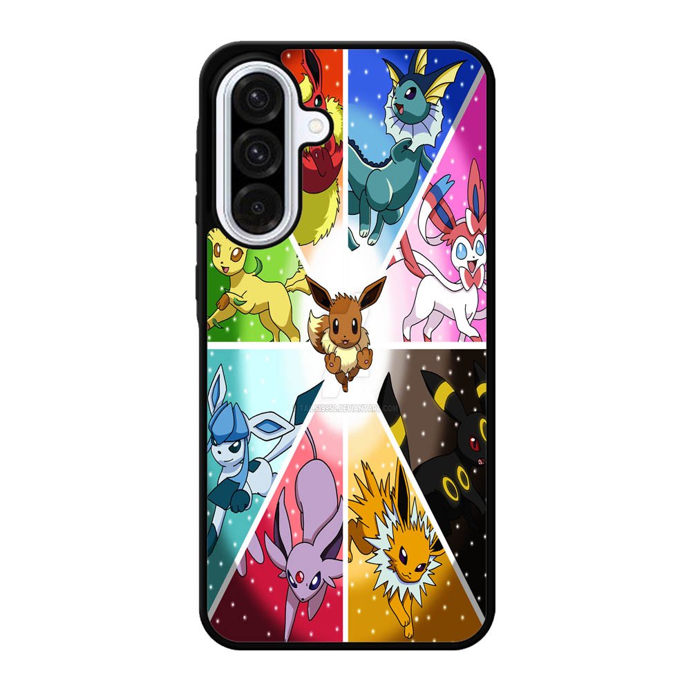 Pokemon Eevee Collage B0052 LG Google Nexus 5 Case - Plastic / Black Samsung Galaxy A56 Case BC1960